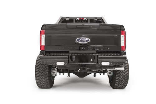 Fab Fours FS17-T4150-1 - Black Steel Ranch Rear Bumper