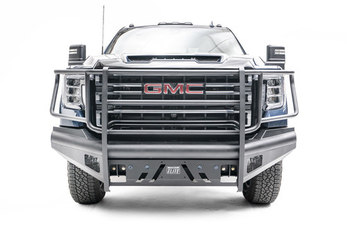 Fab Fours GM20-Q5060-1 - Black Steel Front Bumper