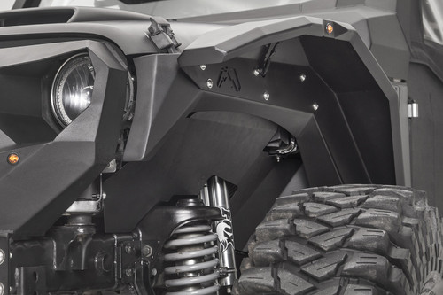 Fab Fours JK1002-1 - Inner Fender; Front; Pair; Powdercoated;