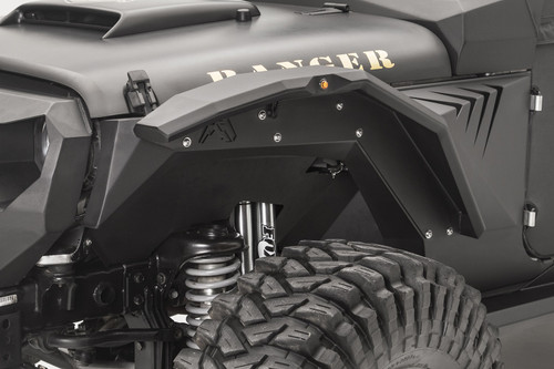 Fab Fours JK1002-1 - Inner Fender; Front; Pair; Powdercoated; Fab Fours JK1002-1 - Inner Fender; Front; Pair; Powdercoated;