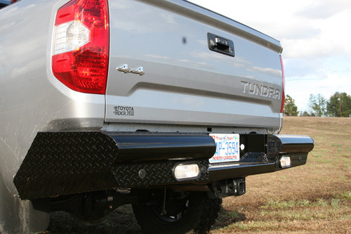 Fab Fours TT14-T2850-1 - Black Steel Ranch Rear Bumper