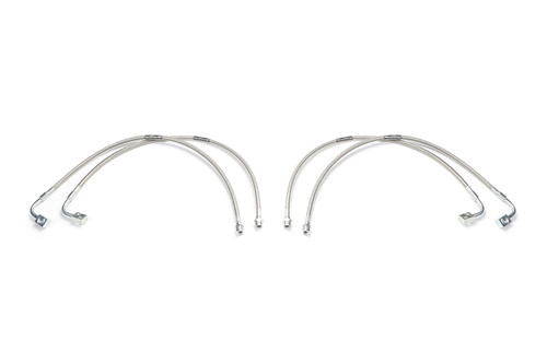 Fabtech FTS94061 - 07-18 Jeep JK 4WD Front & Rear Extended Brake Line Kit