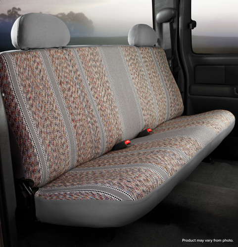 FIA TR45-12 GRAY - TR40 Series - Wrangler Saddleblanket Custom Fit Rear Seat Cover - Gray