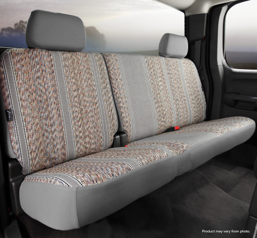 FIA TR45-11 GRAY - TR40 Series - Wrangler Saddleblanket Custom Fit Rear Seat Cover - Gray