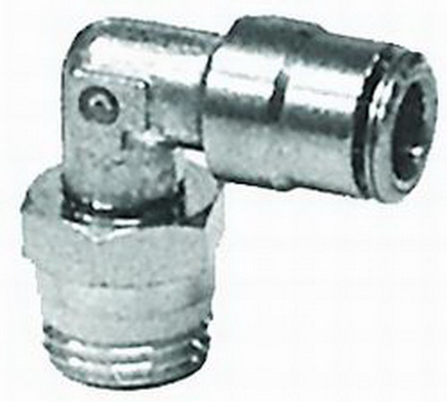 Firestone 3101 - Male 1/4in. NPT To 1/4in. PTC Swivel 90 Degree Elbow Air Fitting (WR1760)