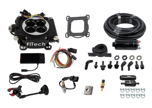 FiTech Fuel Injection 31002 - FiTech - Go EFI 4 600 HP Matte Black EFI System With Inline Fuel Delivery Master Kit