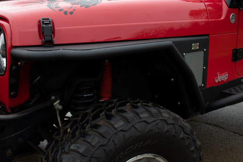 Fishbone Offroad FB23239 - Wrangler Front Fenders Paintable Mesh Upgrade for 97-06 Wrangler