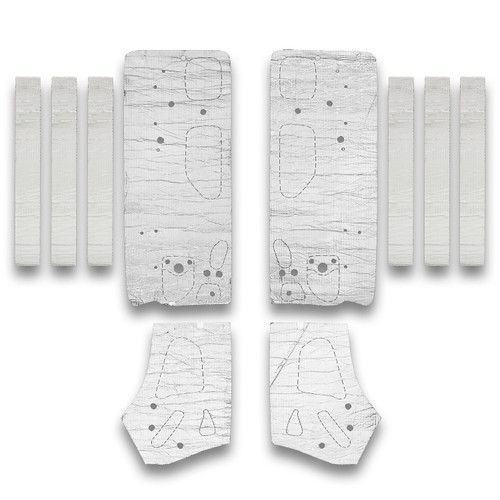 Flatline Barriers TABZ6009 - 69-70 Ford Mustang Coupe Door Insulation Kit