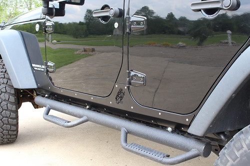 Fishbone Offroad FB23053 - Jeep JK Rocker Guards Scale Armor 07-18 Wrangler JK 4 Door  Offroad