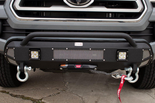 Fishbone Offroad FB21311 - 2016-Present Toyota Tacoma Center Stubby Front Bumper  Offroad