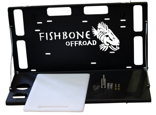 Fishbone Offroad FB21358 - 6th Gen Ford Bronco, 18-Present Jeep Wrangler JL and 07-18 Jeep Wrangler JK Tailgate Table  Offroad