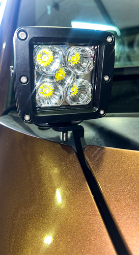 Fishbone Offroad FB21398 - 2004-2014 Ford F-150 and 2010-2014 Ford Raptor Hood Light Pod Bracket  Offroad