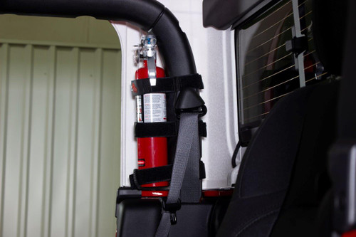Fishbone Offroad FB55154 - Fire Extinguisher Holder for Padded Roll Bar Black  Offroad