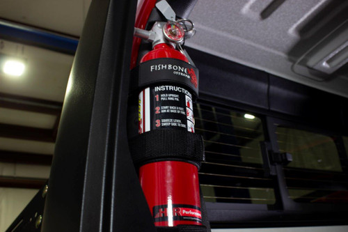 Fishbone Offroad FB55154 - Fire Extinguisher Holder for Padded Roll Bar Black  Offroad