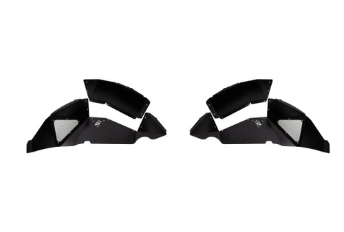 Fishbone Offroad FB33130 - Jeep JL Inner Fenders For 18-Current Wrangler JL Front/Rear Set of 4 Aluminum Black Powdercoat  Offroad Fishbone Offroad FB33130 - Jeep JL Inner Fenders For 18-Current Wrangler JL Front/Rear Set of 4 Aluminum Black Powdercoat  Offroad