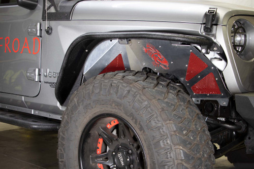 Fishbone Offroad FB33108F - Jeep JL Inner Fenders For 18-Current Wrangler JL,  2020-Current JT Gladiator Front Pair Aluminum Raw  Offroad Fishbone Offroad FB33108F - Jeep JL Inner Fenders For 18-Current Wrangler JL,  2020-Current JT Gladiator Front Pair Aluminum Raw  Offroad