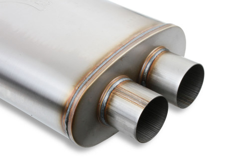 FlowMonster 12599-FM - 409SS OVAL CASE ABSORPTION MUFFLER