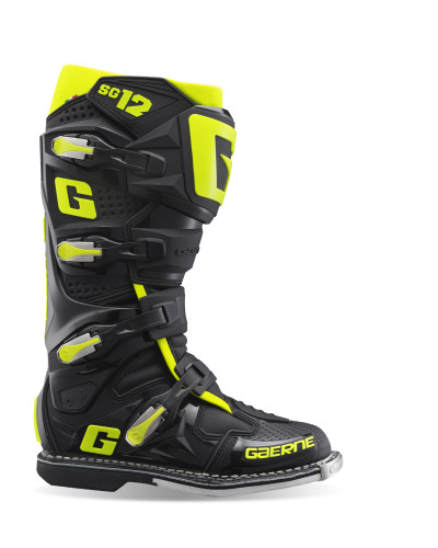 Gaerne 2174-089-10 - SG12 Boot Black/Fluorescent Yellow Size - 10