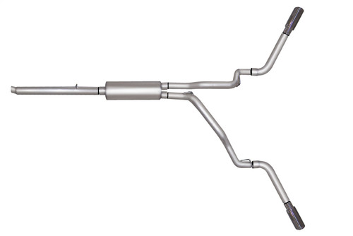 Gibson 66540 - 05-07 Dodge Dakota Laramie 3.7L 2.5in Cat-Back Dual Extreme Exhaust - Stainless