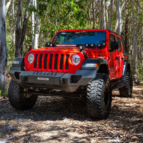 Go Rhino 230121T - 07-20 Jeep Wrangler JL/JLU/JK/JKU/Gladiator JT Trailline Front Full Width Bumper