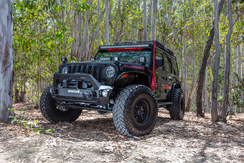 Go Rhino 25102T - 07-20 Jeep Wrangler JL/JLU/JK/JKU/Gladiator JT Trailline 20 Light Mount Bar