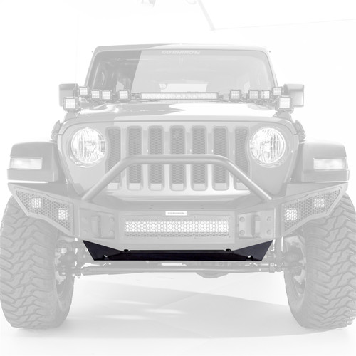Go Rhino 332100T - 18-20 Jeep Wrangler JL/JLU Rockline Front Bumper Skid Plate