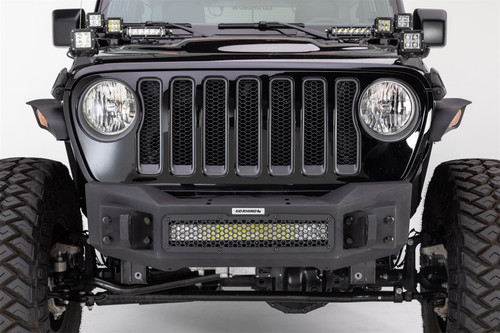 Go Rhino 331100T - 07-20 Jeep Wrangler JL/JLU/JK/JKU/Gladiator JT Rockline Front Stubby Bumper