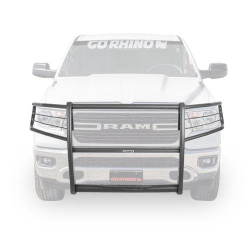 Go Rhino 3130MT - 19-24 Ram 1500 3100 Series StepGuard Center Grille + Brush Guards - Tex. Black