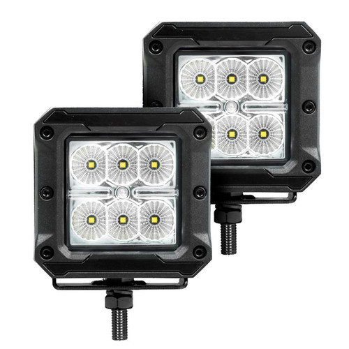 Go Rhino 55882LT -  RC2 LR Bull Bar with Mounting Brackets & Two 3" Cube Lights - Textured Black
