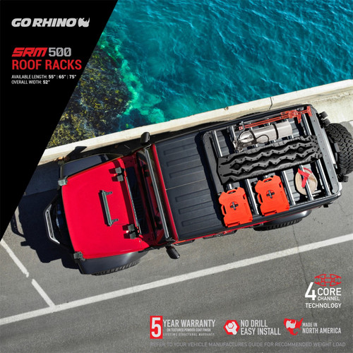 Go Rhino 5935055T - SRM 500 Roof Rack - 55in