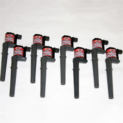 Granatelli Motorsports 25-4001 - Granatelli 99-14 Ford 4.6L/5.4L/5.8L 4V Hot Street Coil Packs - Black (Set of 8)