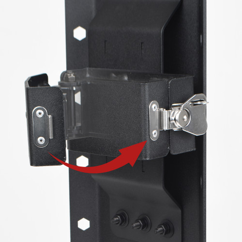 Go Rhino 5950080T - XRS/SRM 4-CORE Clamp Mount Kit for Hi-Lift Jack - Tex. Blk (No Drill)