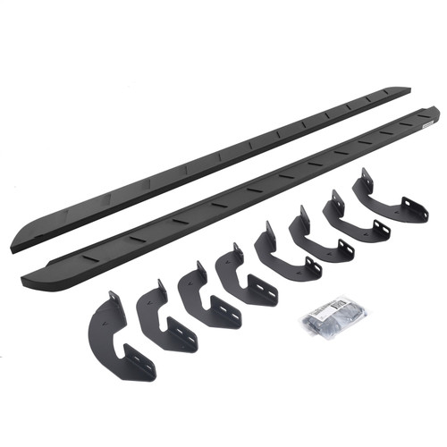 Go Rhino 63441580SPC - 07-21 Toyota Tundra DC 4DR RB10 Slim Running Boards Kit (Incl. Brackets) - Tex. Blk