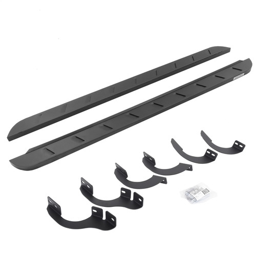 Go Rhino 63442568SPC - 14-22 Toyota 4Runner (No Ltd/Nghtshd) RB10 Slim Running Boards Kit (w/Brackets) - Tex. Blk