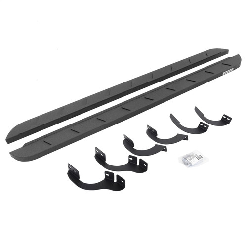 Go Rhino 63442568ST - 14-22 Toyota 4Runner (No Ltd/Ngtshd) RB10 Slim Running Boards Kit (w/Brckt) - Bedliner Coat
