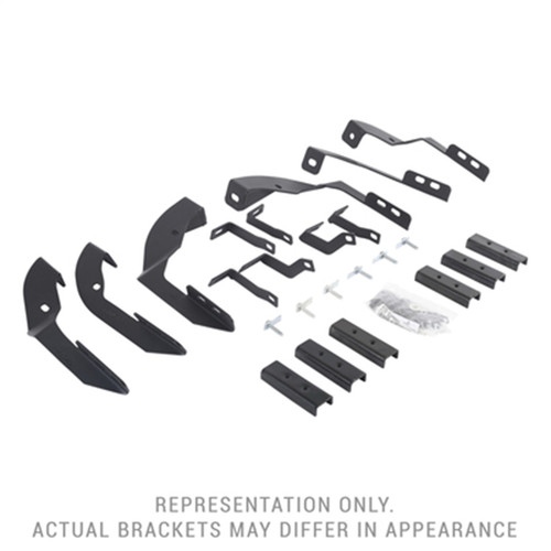Go Rhino 6340425 - 15-19 Chevy Silverado 2500HD Mounting Brackets (V-Series V3/RB10 Slim/RB20 Slim) - Tex. Blk