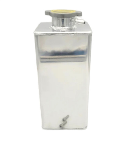 Granatelli Motorsports 500301 - Granatelli 1.25qt 3/8in NPT In 1/2in NPT Out 3inx4.5inx7in Alum Rectangular Expansion Tank- Polished