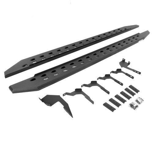 Go Rhino 69036880SPC - 19-22 Ford Ranger Crew Cab 4DR RB20 Slim Running Boards Kit (Incl. Brackets) - Tex. Blk