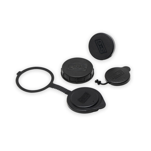GrimmSpeed 113121BLK - Engine Bay Reservoir Cap Set Black 2022 WRX, BRZ, FRS, GT86, GR86
