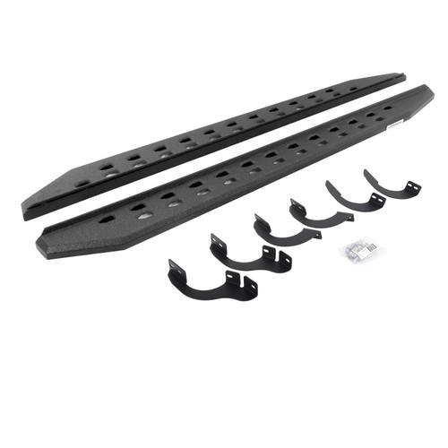 Go Rhino 69442568ST - 14-22 Toyota 4Runner (No Ltd/Ngtshd) RB20 Slim Running Boards Kit(w/Brackets) - Bedliner Ct