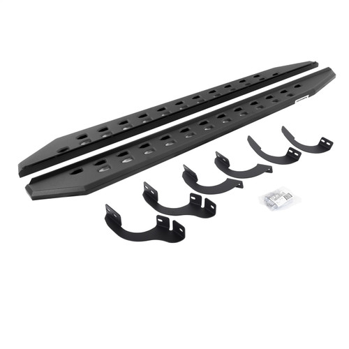 Go Rhino 69442568SPC - 14-22 Toyota 4Runner (No Ltd/Nghtshd) RB20 Slim Running Boards Kit (w/Brackets) - Tex. Blk