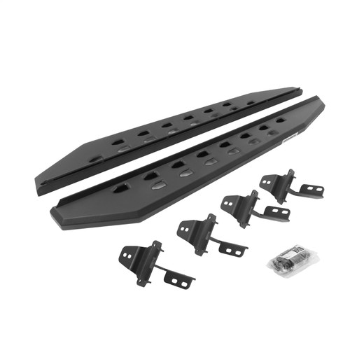 Go Rhino 69492648SPC - 07-18 Jeep Wrangler JK 2DR RB20 Slim Running Boards Kit (Incl. Brackets) - Tex. Blk