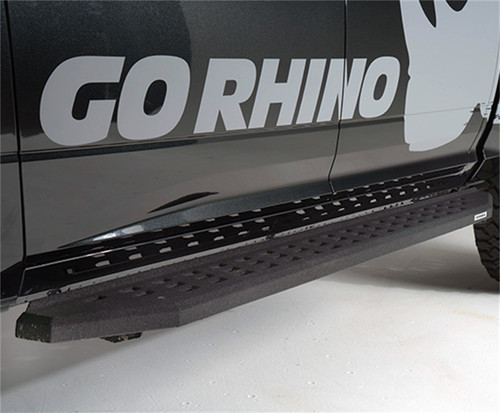 Go Rhino 69417680T -   - RB20 Running Boards With Mounting Brackets - Protective Bedliner Coating