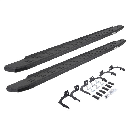 Go Rhino 69609980T -  RB30 Running Boards with Mounting Bracket Kit - Protective Bedliner Coating