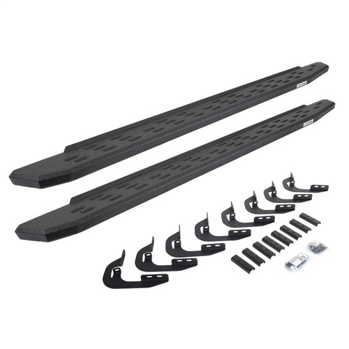 Go Rhino 69605880T -  RB30 Running Boards with Mounting Bracket Kit - Protective Bedliner Coating