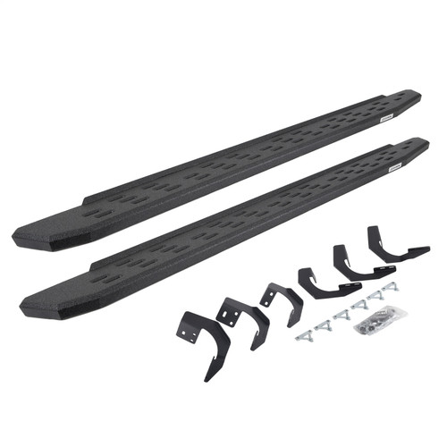 Go Rhino 69629980T -  RB30 Running Boards with Mounting Bracket Kit - Protective Bedliner Coating