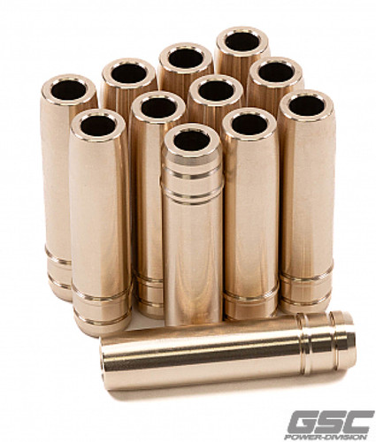 GSC Power Division 3137-12 - GSC P-D Nissan VR30DDTT Manganese Bronze Stopper Style Exhaust Valve Guide - Set 12