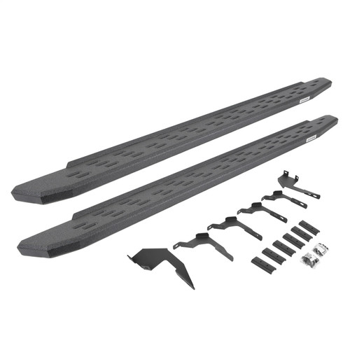 Go Rhino 69636880T -  RB30 Running Boards with Mounting Bracket Kit - Protective Bedliner Coating
