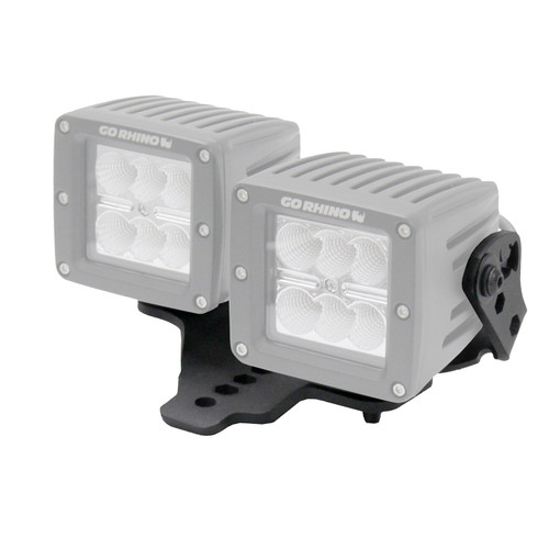 Go Rhino 731230T - 18-20 Jeep Wrangler JL/JLU/Gladiator JT Light Mount - Two 3in Cubes