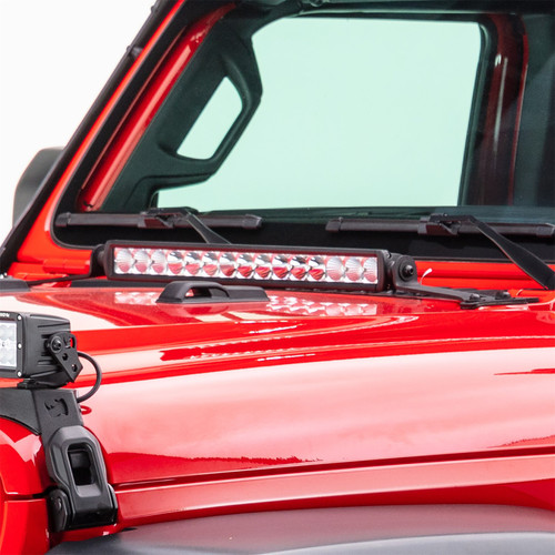 Go Rhino 731200T - 18-20 Jeep Wrangler JL/JLU/Gladiator JT Light Mount - 20in Single Row